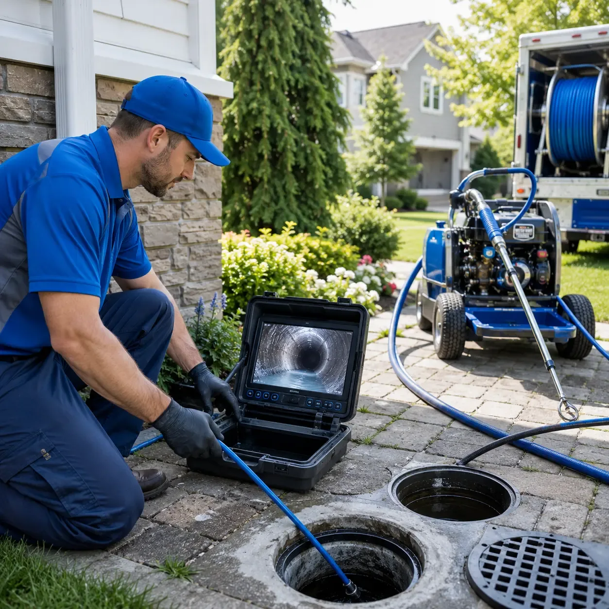Outdoor drain cleaning professionals serving Georgetown, IL