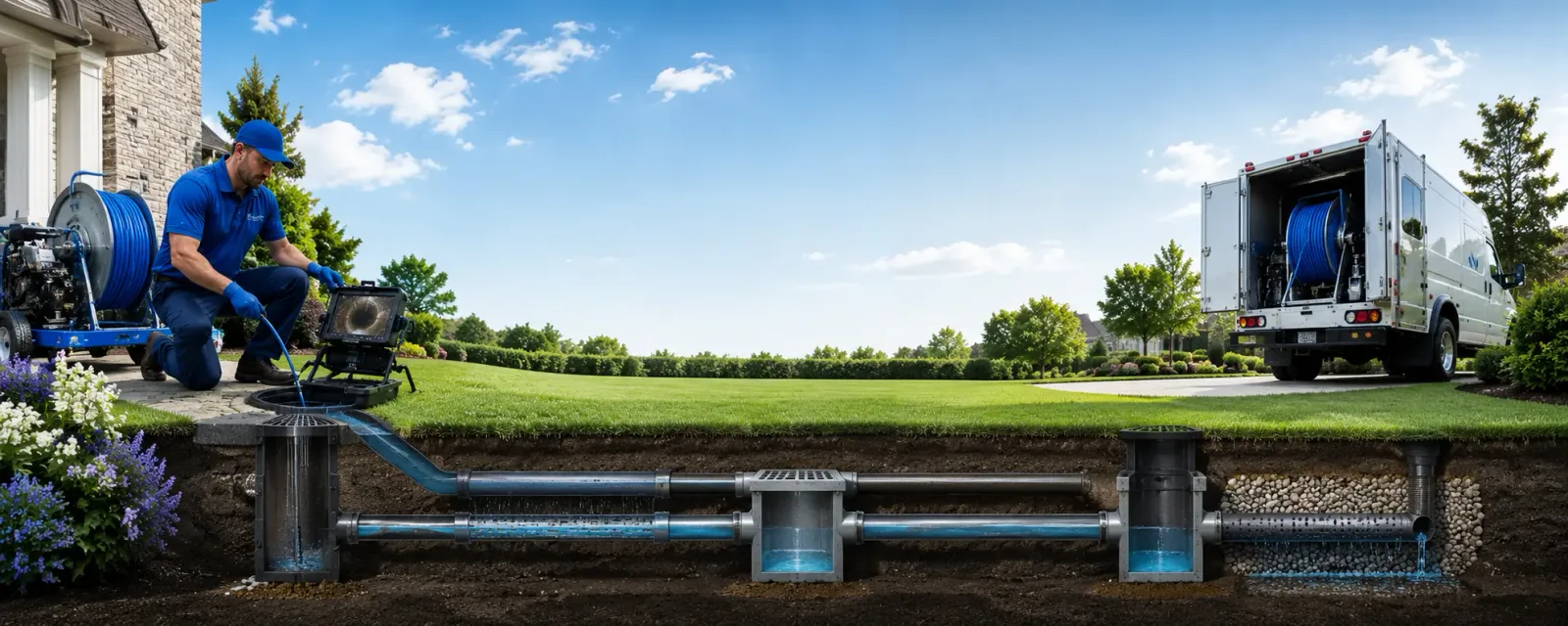 Outdoor drain cleaning information for Georgetown, IL